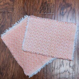 Woven fabric placemat set of 2
